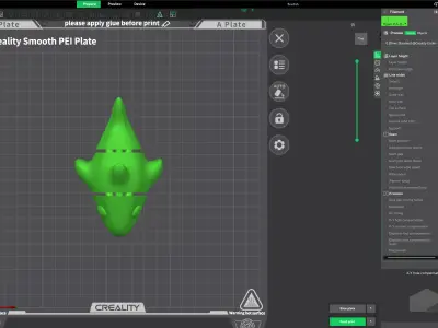 Flexi Fish Articulated Print in Place Free 3D print model