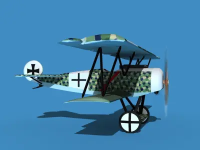 Fokker D-VI V05 3D model