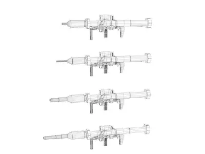 Panzerfaust-3 Family Low-poly 3D model