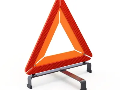 Warning Triangle 3D model