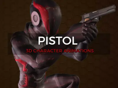 PISTOL STARTER - 3D CHARACTER ANIMATION PACK  3D model
