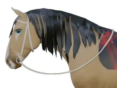 Modern Bridle Enhanced Free low-poly 3D model