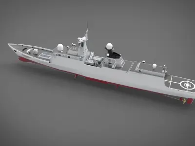Tughril class frigate 3D model