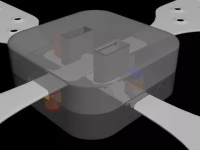 Electric Dragonfly - Solid State Micro Propulsor Unit - Concept 3D model