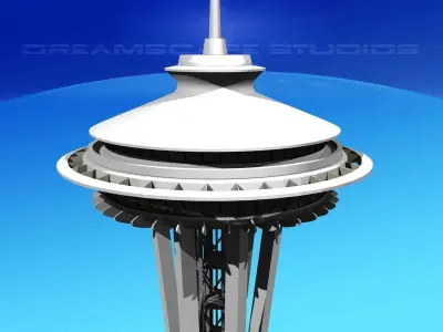 Seattle Space Needle 3D model