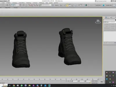 Boots Low-poly 3D model