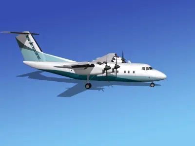Dehavilland DHC-7 New England Regional 3D model