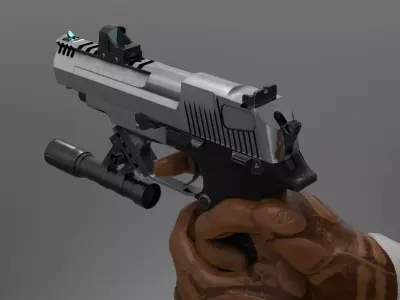 Pistol Eagle Fps - Tps Low-poly 3D model