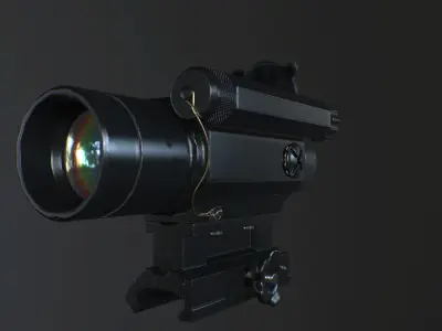 Dedal DK-9 Low-poly 3D model