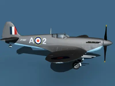 Supermarine Spitfire MkVI V04 3D model