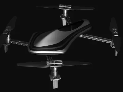 Quadcopter drone v1 3D model