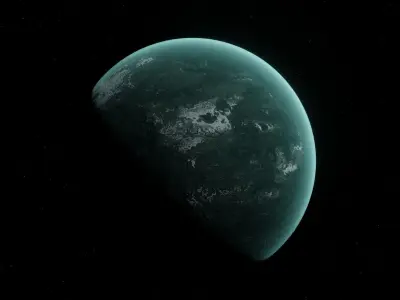 Planet Space Ready to game Low-poly 3D model 7