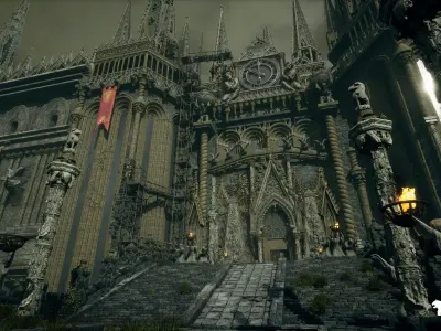 Dark Fantasy Castle Megapack Low-poly 3D model