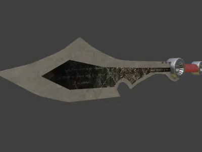Stone sword 3D model