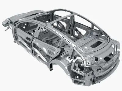 Car frame 3D model
