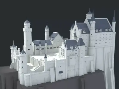 Neuschwanstein castle 3D model