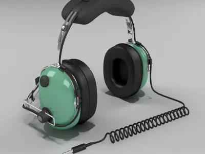 Headset aviator 3D model