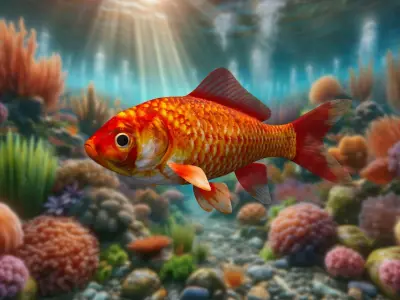 Aquatic Gold Free Premium Goldfish Model Low-poly 3D model
