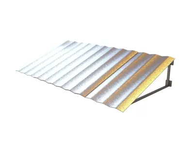 Tin Roof v1 001 Low-poly 3D model