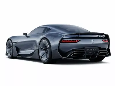 Futuristic Mercedes-Benz Concept Supercar 3D model