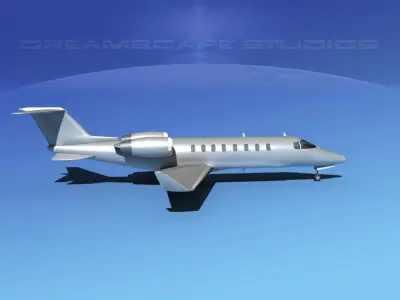 LearJet 45 Bare Metal 3D model