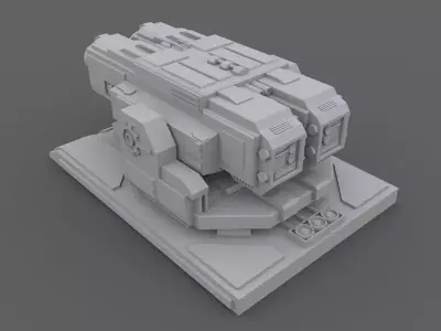 Machine Gun Turret 3D model