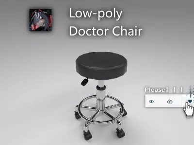 Doctor Chair clean and dirty Free low-poly 3D model