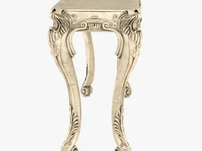 Louis XIV classic console table 3D model