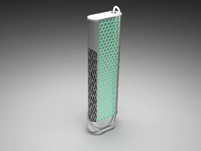 Electric vehicle charging station 3D model