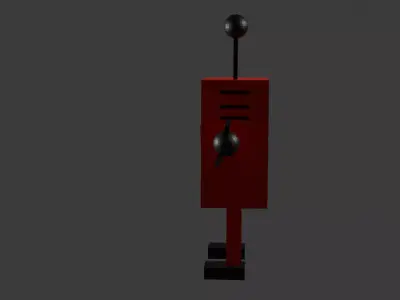 Retro Stylized Low Poly Robot   RPG PACK -4 Characters Low-poly 3D model