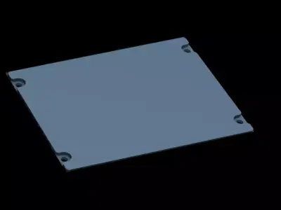 AIRBUS A320 OVERHEAD - UPPER BLANK RIGHT PANEL 3D print model