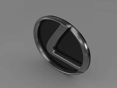 Lexus motors logo 3D model