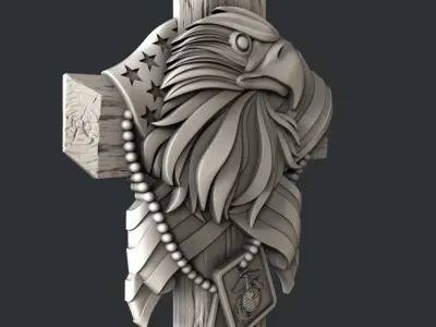 3d STL models for CNC router Eagle USA 3D model