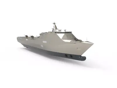 Landing platform dock LPD ship 3D model