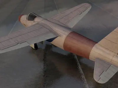 Heinkel He-178 3D model