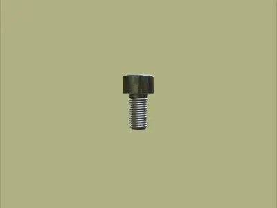 Steel Stained M4 Torx T20 Cap Bolt with PBR 4K 3D model