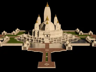 Temple Hindu Indian 3D model