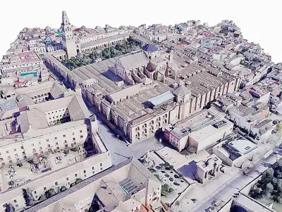 Mosque-Cathedral of Cordoba Low-poly 3D model
