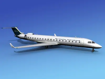 Bombardier CRJ700 Air Charter Intl 3D model