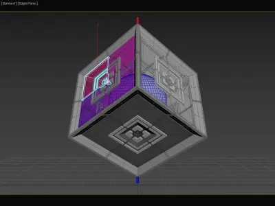 6D Quadratic MOSFET - Transistor Core - Concept 3D model