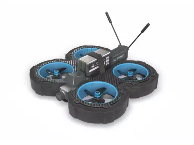 Drone L1 Low-poly 3D model