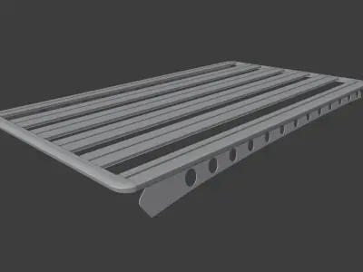 Roof Rack for SUV Low-poly 3D model