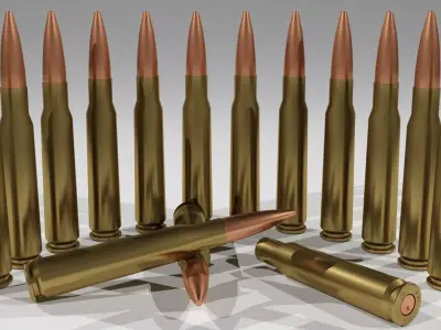 Bullets R1M3 Low-poly 3D model