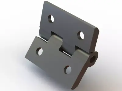 Zinc Hinge 3D model