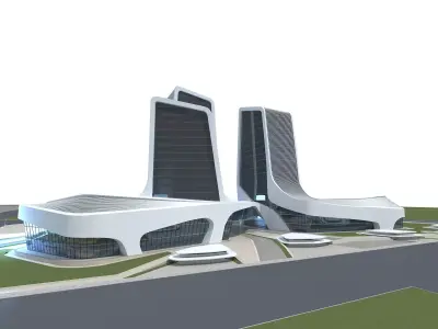 Office Building 1 3D model