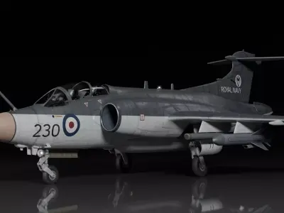 Blackburn Buccaneer S2 3D model