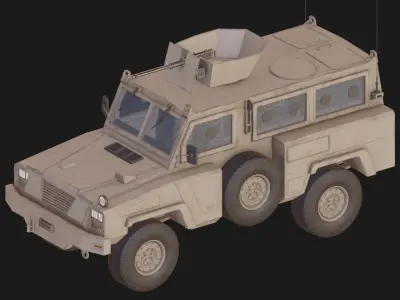 RG-31 Nyala MRAP Low-poly 3D model