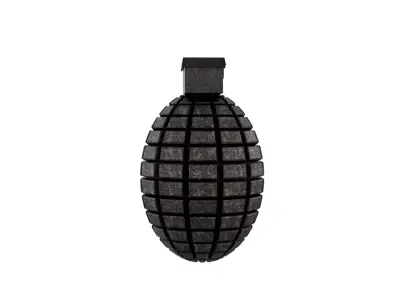 Realistic Grenade Game Asset Free low-poly 3D model