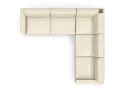 Urban Set 07 Left Arm 3 Seater Free 3D model