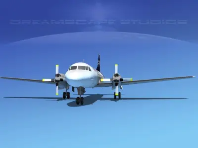 Convair CV-580 Nolinor Cargo 3D model